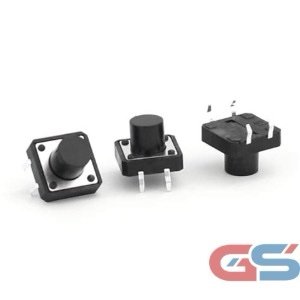 Tactile Switch 12*12*8mm – Push Button Momentary Switch | DIP 4-Pin