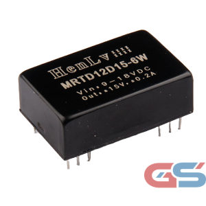 MRTD12D15-6W DC-DC Converter – 12V to ±15V Isolated Power Module 6W DIP