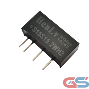 S15S15-2WH2 Isolated DC-DC Converter 15 V to 15 V 2 W