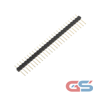 BERG Strip 40×1 Straight Male Connector 2.54mm Pitch