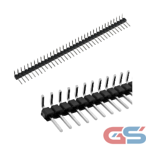 BERG Strip 40×1 Right Angle Male Connector 2.54mm Pitch