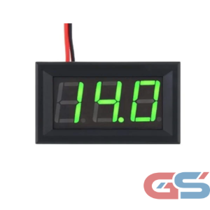 DC Voltmeter Panel Digital LED 5–30V Green