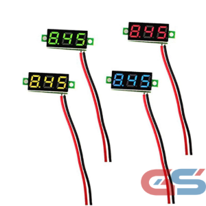 2-Wire Mini Digital Voltmeter 0.28 Inch (DC 4.7–32V)