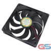 12025 brushless DC cooling fan 120x120x25mm 12V exhaust view