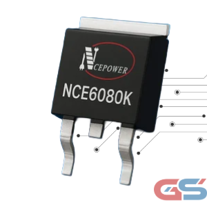 NCE6080K N-Channel MOSFET 60V 80A Enhancement Mode Transistor in TO-252 DPAK package by NCE Power