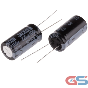 Electrolytic Capacitor 220uF 100V DIP 12.5×25mm 85°C Radial