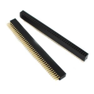 40×2 Straight Female Berg Strip Header | 2.54mm Pitch | Flow Solder Compatible