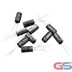Electrolytic Capacitor 470uF 16V DIP Black 8×12mm 105°C Radial