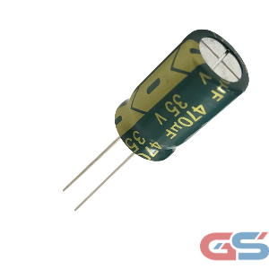 470uF 35V Electrolytic Capacitor 10×13mm DIP | JWCO | 105°C Radial Capacitor
