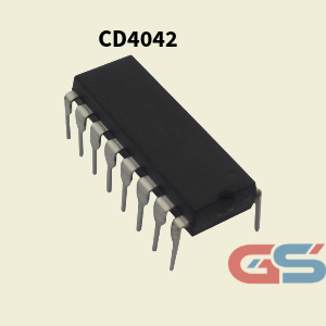 CD4042 DIP – Quad Clocked D Latch IC | CMOS Logic | DIP-16 Package