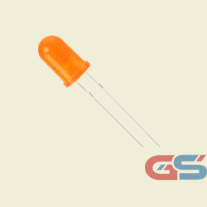 5mm Orange LED | Diffused Round Type | Through-Hole LED