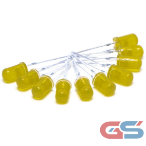 LED 5mm Yellow Diffused – Through Hole Indicator