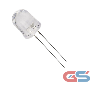 LED 10mm Clear White – High Brightness Through-Hole LED