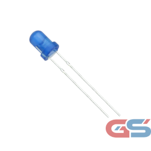 LED 3mm Diffused Blue – Through-Hole Indicator LED