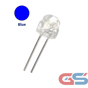 LED 4.8mm Clear Blue – High Brightness THT Indicator LED