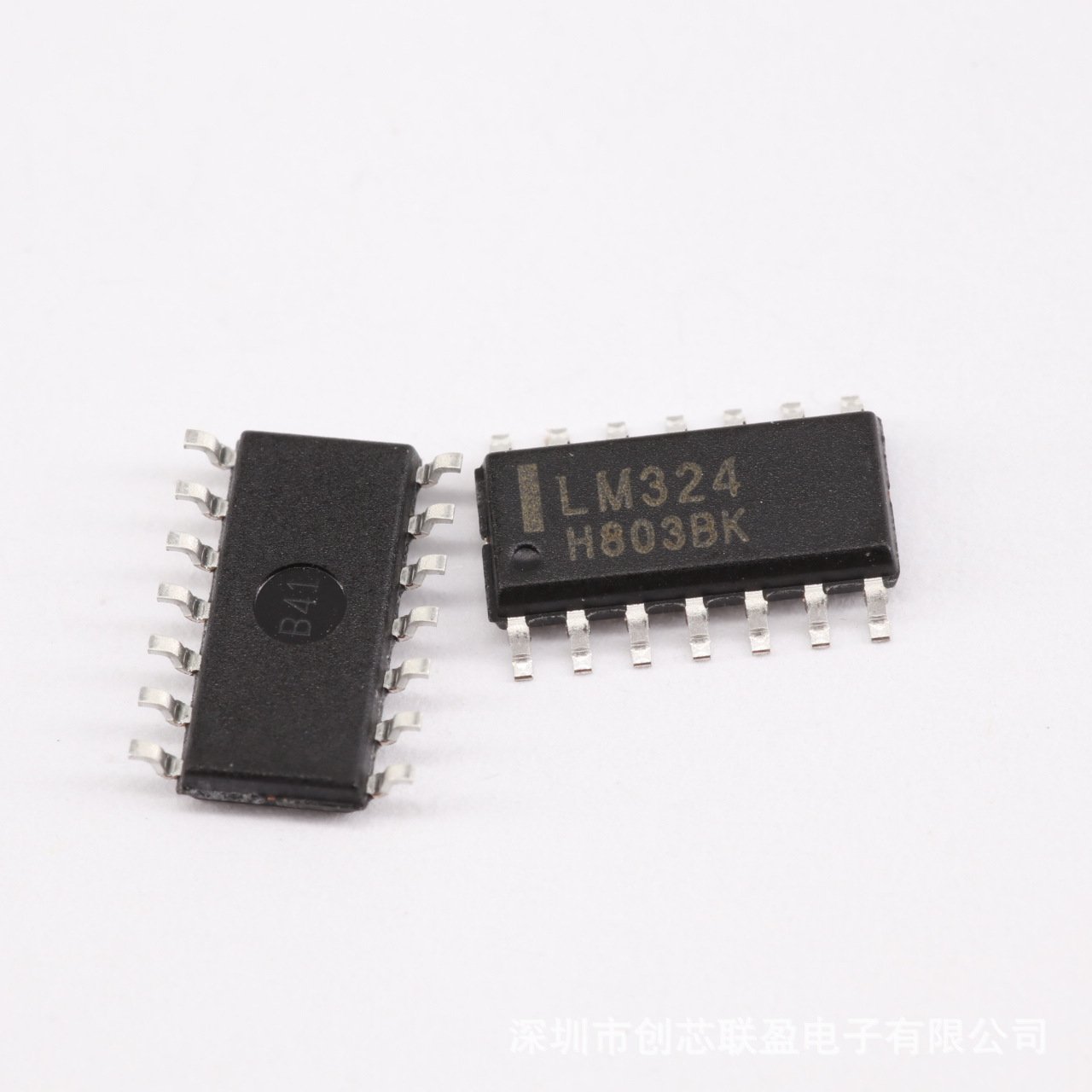 LM324DR SMD Quad Operational Amplifier – Texas Instruments, Low Power & High Gain